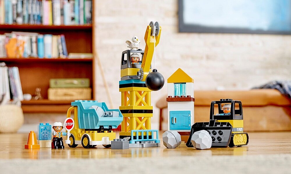LEGO Duplo Rozbiórka kulą wyburzeniową 10932 dźwig