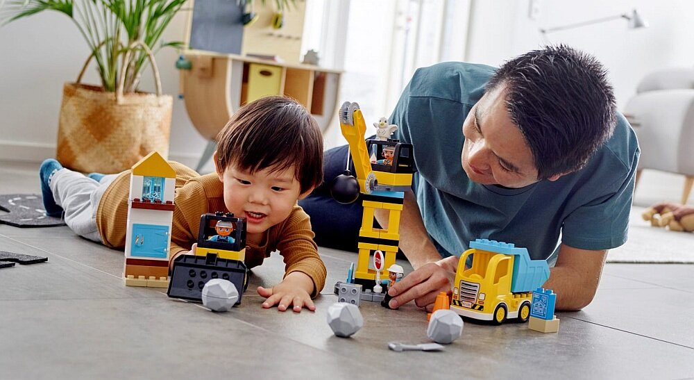 LEGO Duplo Rozbiórka kulą wyburzeniową 10932 buldożer