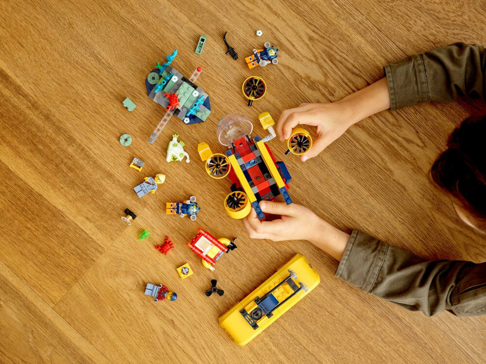 LEGO City Łódź podwodna badaczy oceanu 60264 lego city laczenie elementow