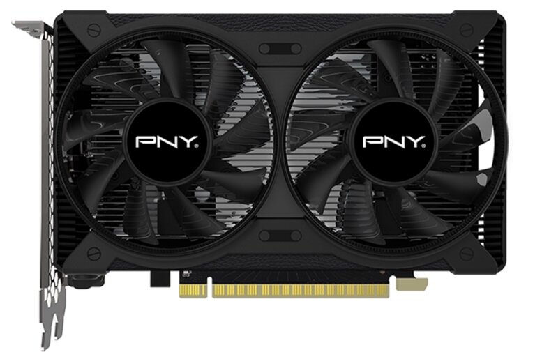 Karta graficzna PNY GeForce GTX 1650 Dual Fan 4GB - wydajny aktywny układ chłodzenia dual fan dwa wiatraki cicha praca