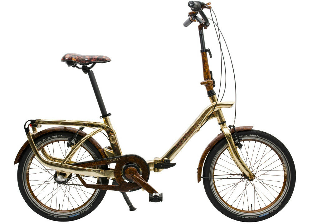 Rower miejski skladany GRAZIELLA Gold 3B Biały wyglad front
