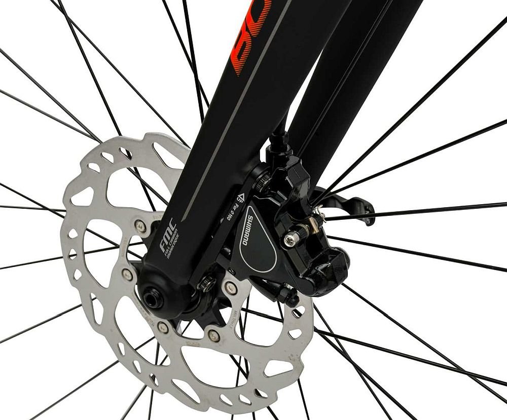 Rower Szosowy BOTTECCHIA Racing Domina Czarno-czerwony - Tarczowy hydrauliczny