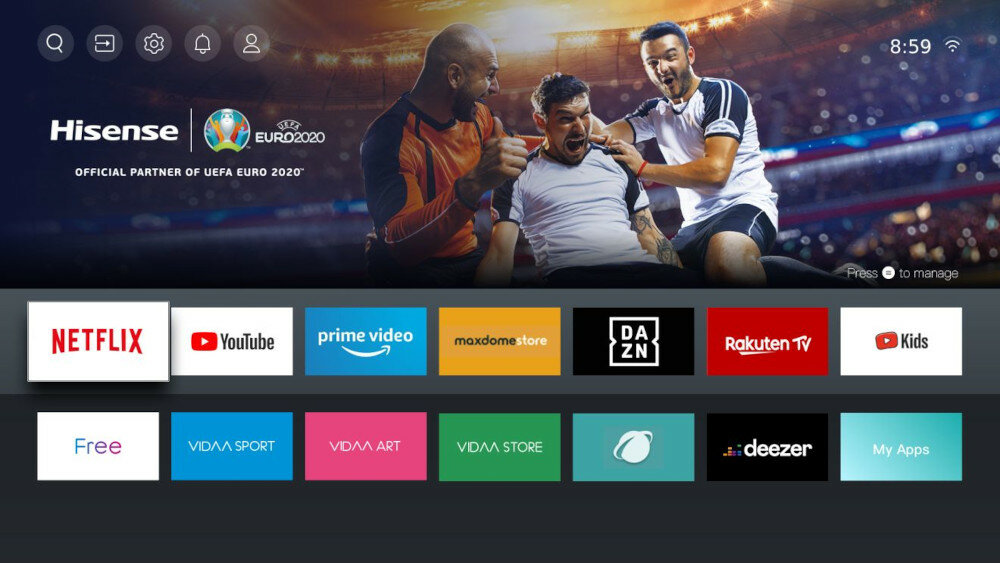 Telewizor HISENSE LED U7QF - VIDAA