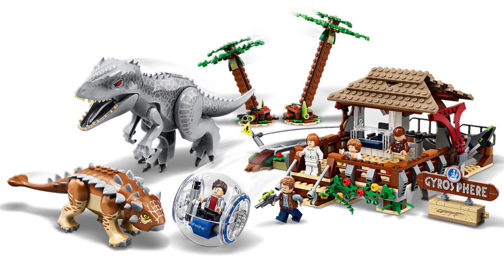 LEGO Jurassic World Indominus Rex kontra ankylozaur 75941 pasuj do innych zabawek LEGO kreatywna pełna pasji zabawa