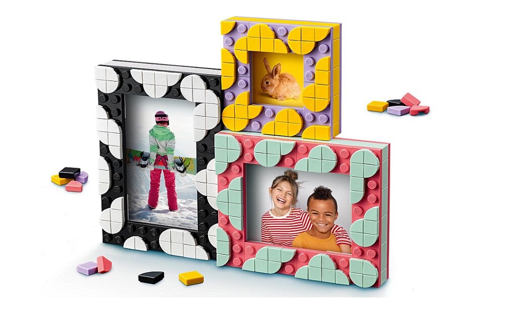 LEGO Dots Kreatywne ramki na zdjęcia 41914 kreatywna zabawa prawidłowy rozwój merytoryczny dziecka klocki figurki minifigurki bez zasilania klasyczna zabawa wysoka jakość lego wielogodzinna zabawa