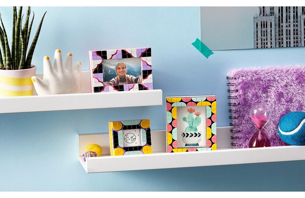 LEGO Dots Kreatywne ramki na zdjęcia 41914 kreatywna zabawa prawidłowy rozwój merytoryczny dziecka klocki figurki minifigurki bez zasilania klasyczna zabawa wysoka jakość lego wielogodzinna zabawa
