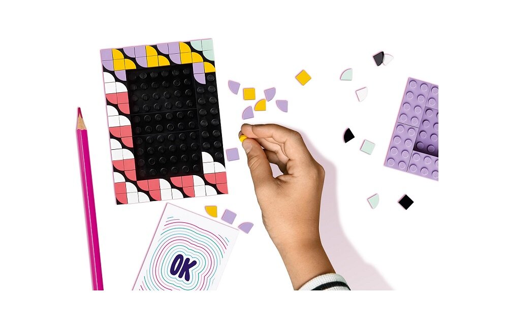 LEGO Dots Kreatywne ramki na zdjęcia 41914 kreatywna zabawa prawidłowy rozwój merytoryczny dziecka klocki figurki minifigurki bez zasilania klasyczna zabawa wysoka jakość lego wielogodzinna zabawa
