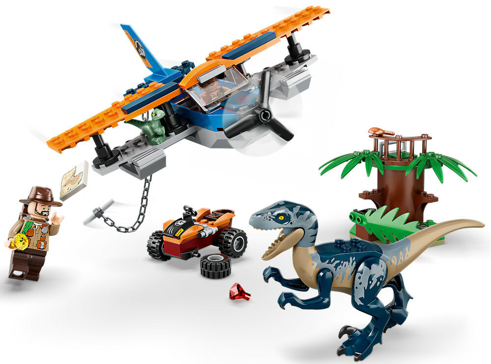 LEGO Jurassic World Welociraptor: na ratunek dwupłatowcem 75942 kolekcja zestaw