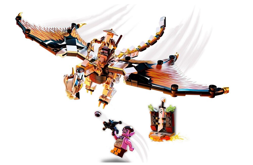 LEGO Ninjago Bojowy smok Wu 71718 kreatywna zabawa prawidłowy rozwój merytoryczny dziecka klocki figurki minifigurki Bohaterski Wu Gleck