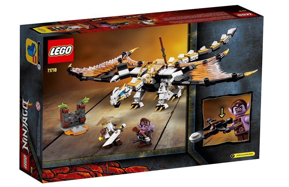 LEGO Ninjago Bojowy smok Wu 71718 kreatywna zabawa prawidłowy rozwój merytoryczny dziecka klocki figurki minifigurki wysoka jakość