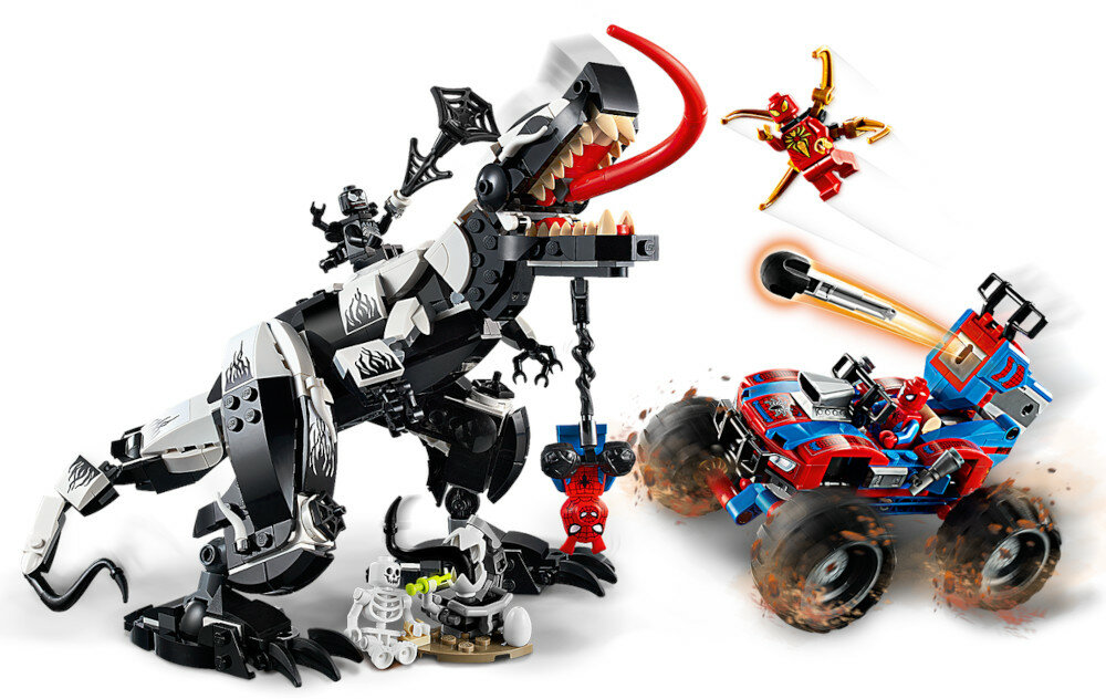 LEGO Marvel Starcie z Venomozaurem 76151 Venomozaur wysokosc