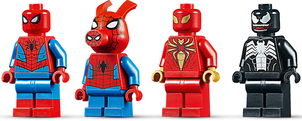 LEGO Marvel Starcie z Venomozaurem 76151 minifigurki pojazd spider mana