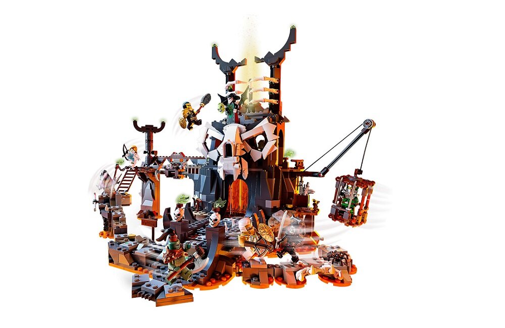 LEGO Ninjago Lochy Szkieletowego Czarownika 71722 kreatywna gra widłowy rozwój merytoryczny dziecka klocki figurki minifigurki wysoka jakość wytrzymałość