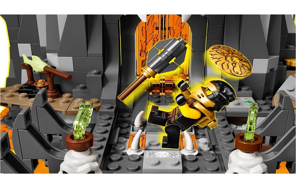 LEGO Ninjago Lochy Szkieletowego Czarownika 71722 kreatywna gra widłowy rozwój merytoryczny dziecka klocki figurki minifigurki pobudzają wyobraźnię