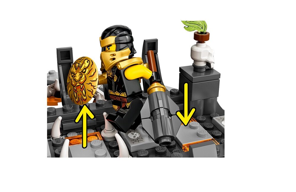 LEGO Ninjago Lochy Szkieletowego Czarownika 71722 kreatywna gra widłowy rozwój merytoryczny dziecka klocki figurki minifigurki łącz z innymi klockami
