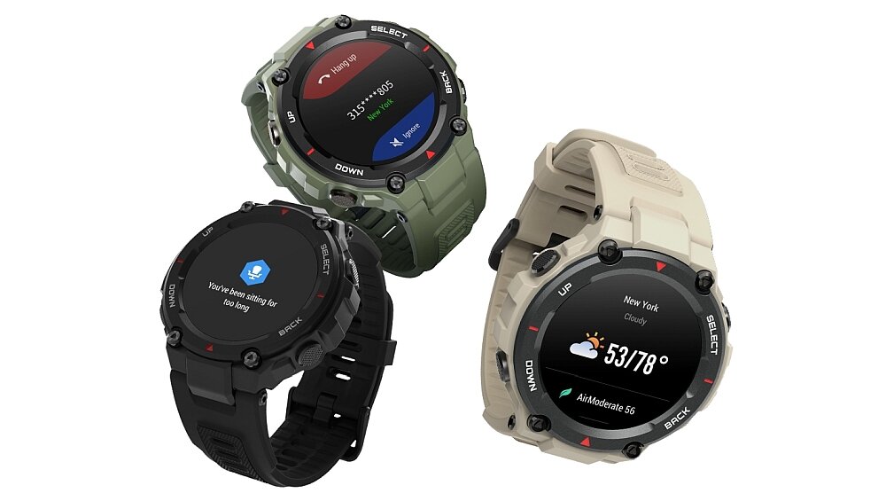 Smartwatch AMAZFIT T-Rex design pasek obudowa kolory wygląd szkło