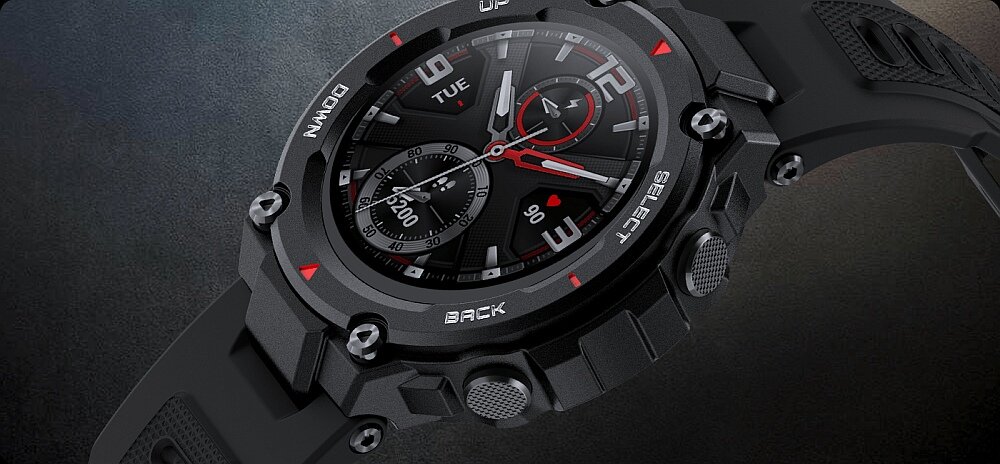 Smartwatch AMAZFIT T-Rex gps lokalziacja nawigacja