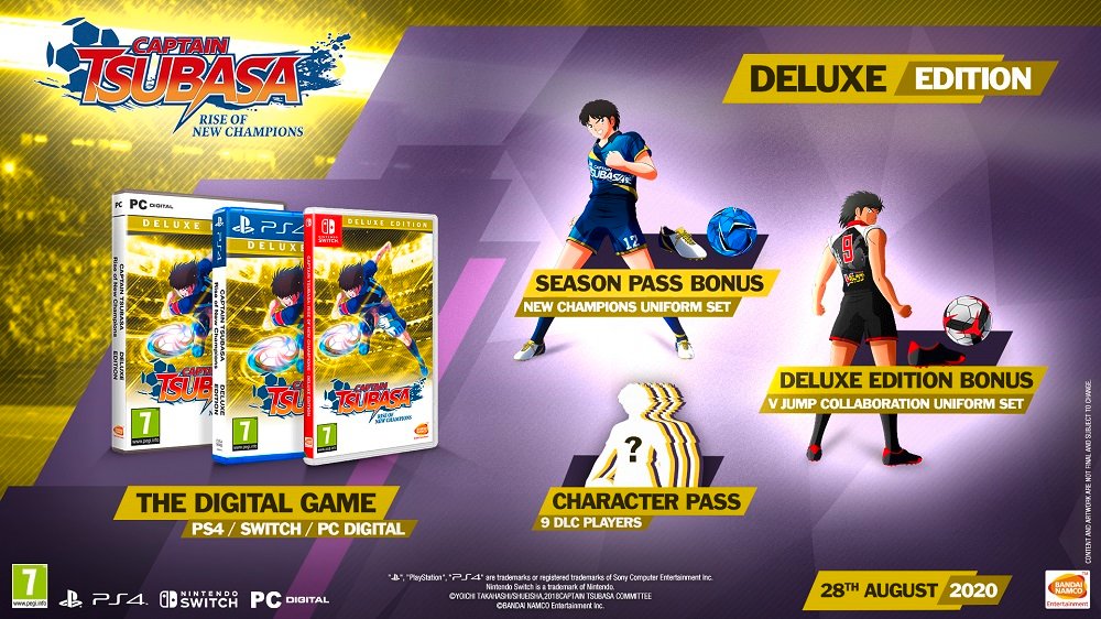 Captain Tsubasa Rise Of New Champions - Edycja Deluxe Gra NINTENDO SWITCH zawartość deluxe