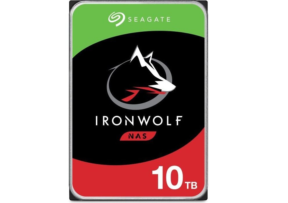Dysk SEAGATE IronWolf 10TB HDD - systemy NAS niezawodna wydajność układu 10TB pamięci prędkość zapisu odczytu 210 MB/s
