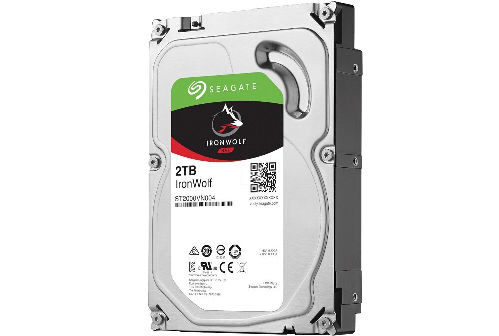 Dysk SEAGATE IronWolf 2TB HDD - standardowe wymiary 147 x 101.85 x 26.11 mm realtywnie niska waga 650 gram