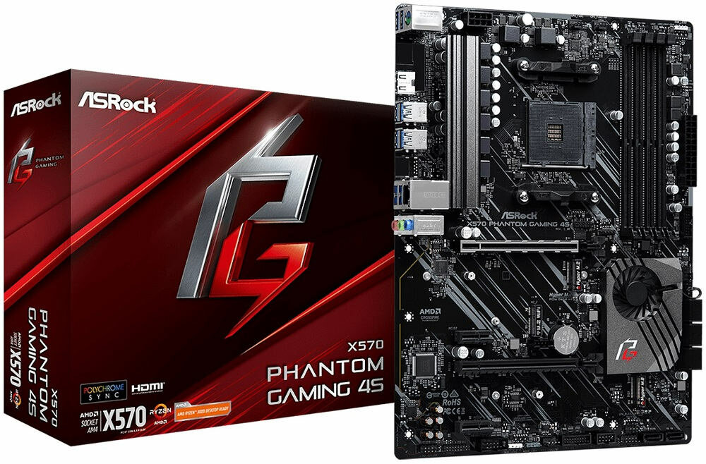 Płyta główna ASROCK X570 Phantom Gaming 4S - baza dla komputera