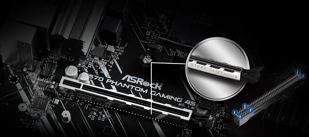 Płyta główna ASROCK X570 Phantom Gaming 4S - wysoka wydajnosc