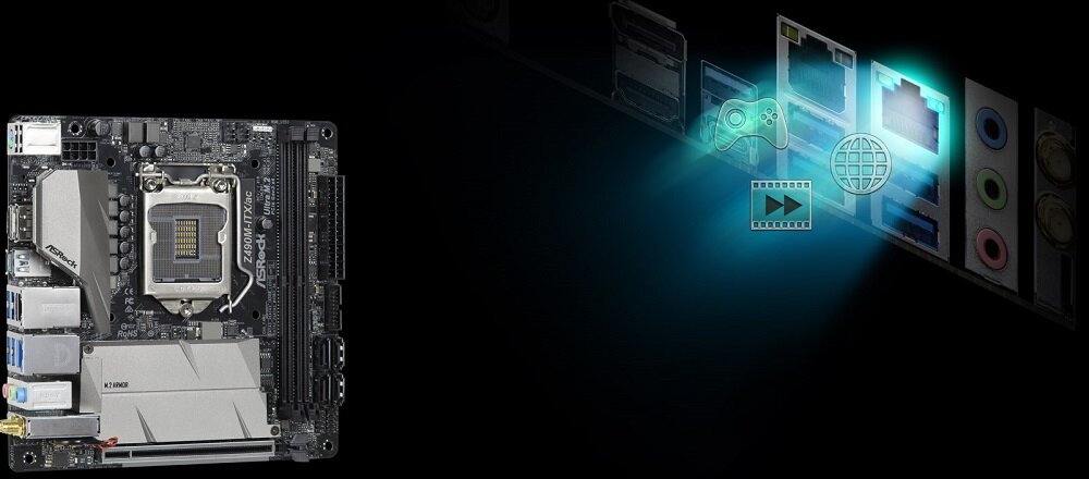 Płyta główna ASROCK Z490M-ITX-ac - atuty