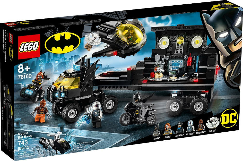LEGO Batman Mobilna baza Batmana 76160 - wysoka jakośc rozbudowany zestaw sześć figurek 