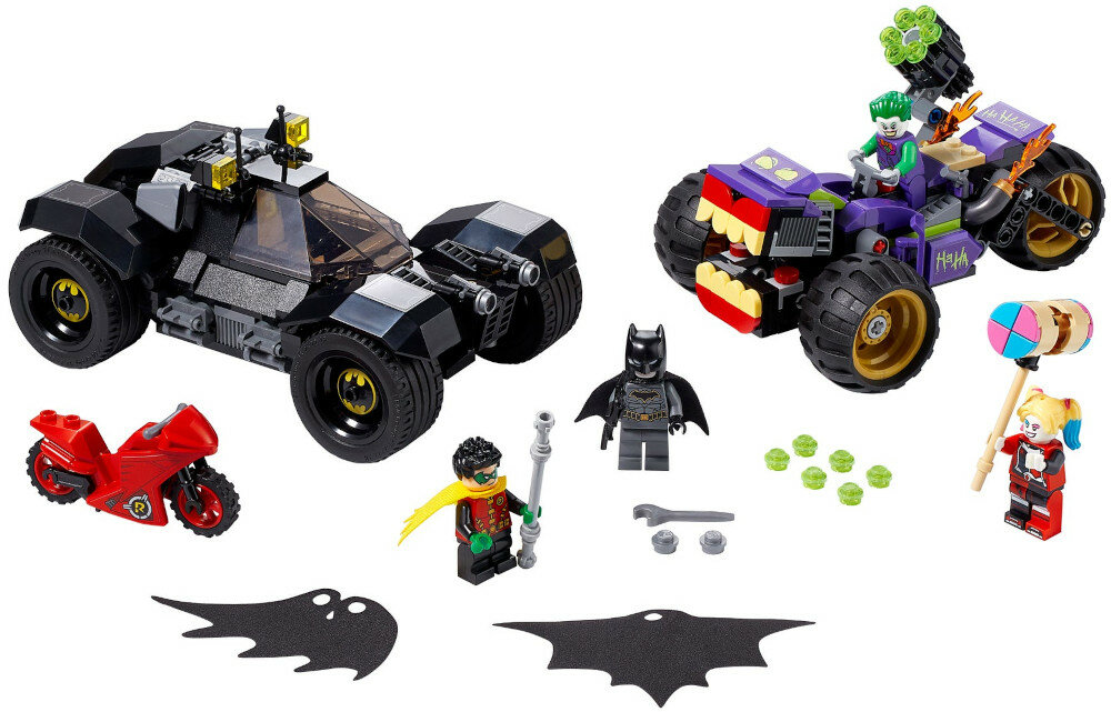 LEGO DC Batman™ Trójkołowy motocykl Jokera wymiary