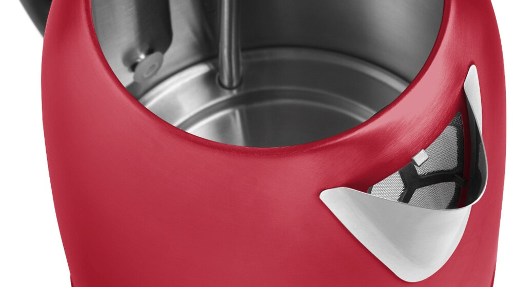 Czajnik CONCEPT RK3243 Czerwony latwa obsluga dziubek szeroki korpus wyjmowany filtr