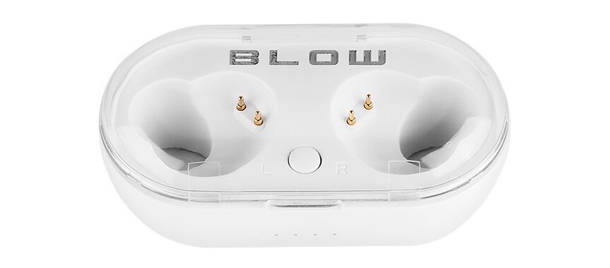 Słuchawki dokanałowe BLOW Earbuds BTE100 Biały etui widok góra