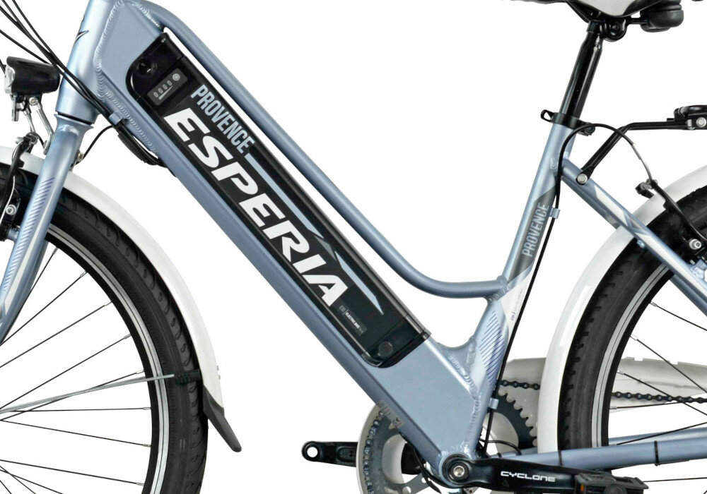 Rower elektryczny ESPERIA Provence D17 Jasnoniebieski mat  - Rama aluminium wytrzymalosc
