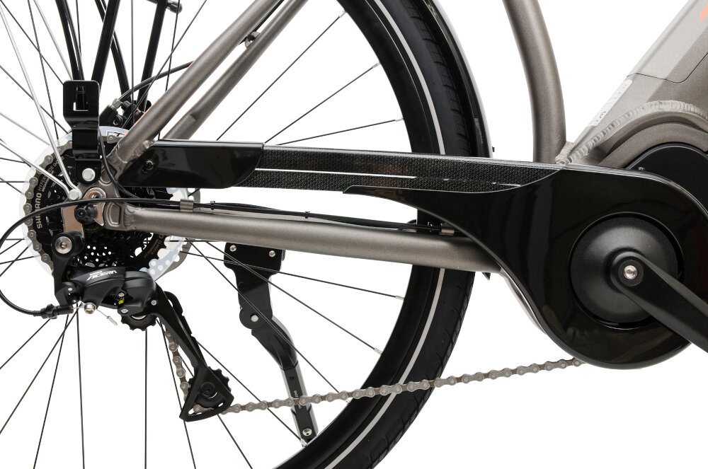 Rower elektryczny TORPADO Eros M20 Grafitowy mat - hamulec v-brake aluminium