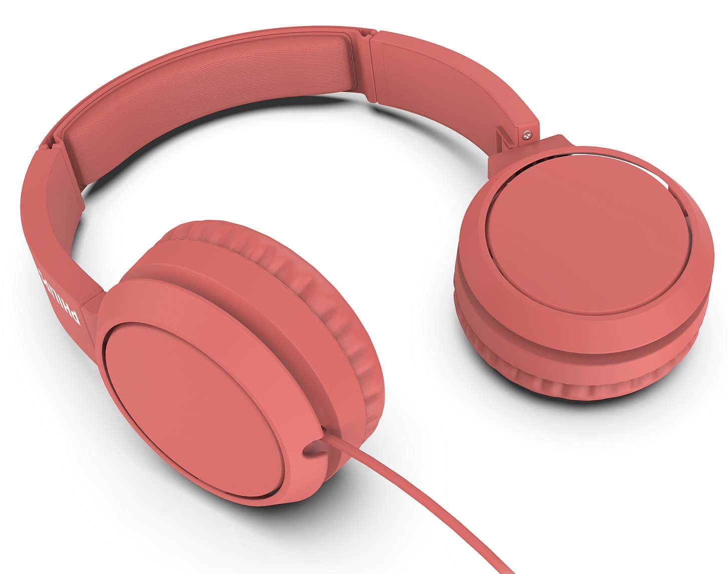 Słuchawki nauszne PHILIPS TAH4105 - 32-milimetrowe przetworniki neodymowe