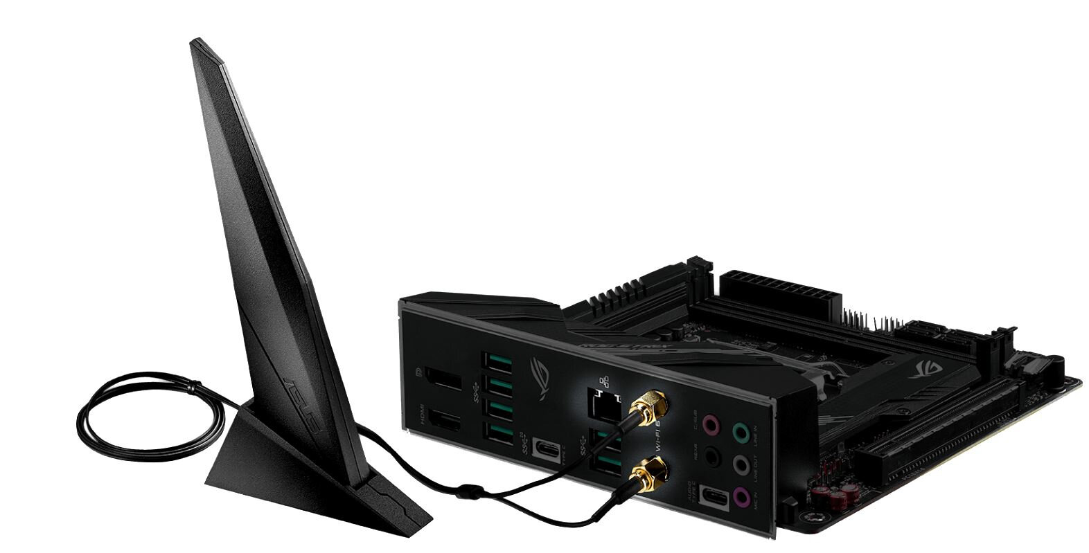 Płyta główna ASUS Rog Strix B460-I Gaming- polaczenie GameFirst VI