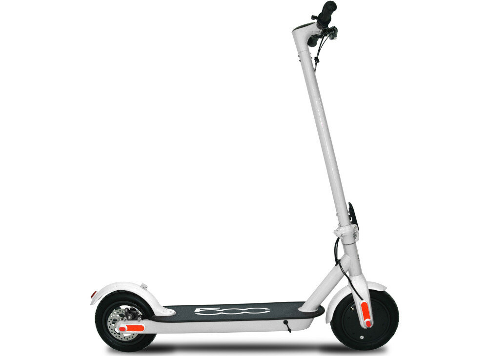 Hulajnoga elektryczna FIAT F500 F85W Biały wyglad bok front