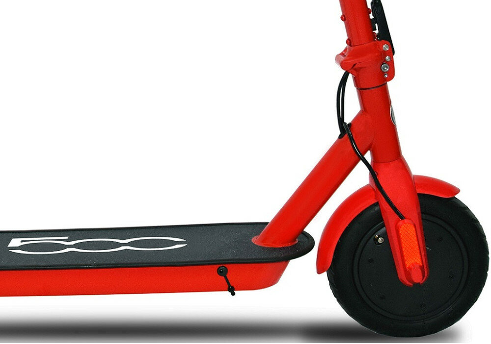 Hulajnoga elektryczna FIAT F500 F85R Czerwony kierownica kola waga skladanie