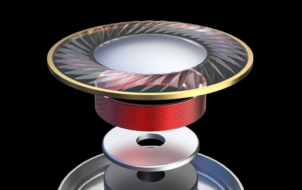 Słuchawki dokanałowe FIIO FH1S Czarny sterowniki przetworniki technologia liquid końcówki silikonowe piankowe kabel wtyczka MMCX czułość poziom zniekształcenia design konstrukcja 