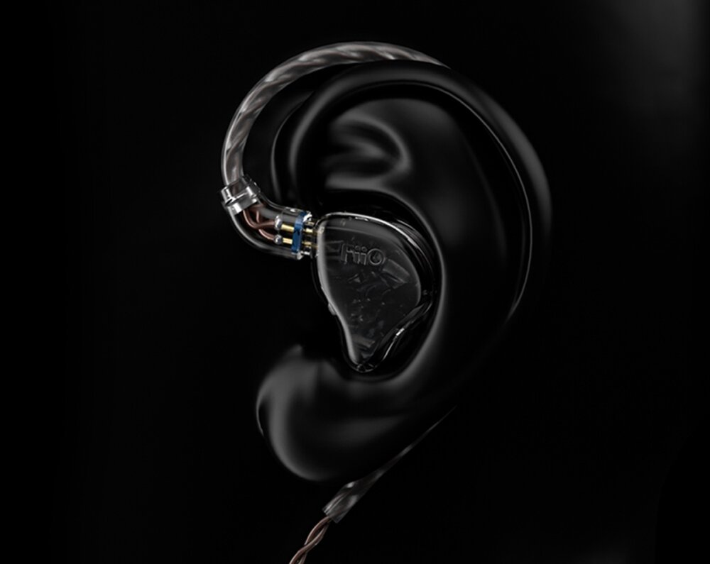 Słuchawki dokanałowe FIIO FH1S Czarny sterowniki przetworniki technologia liquid końcówki silikonowe piankowe kabel wtyczka MMCX czułość poziom zniekształcenia design konstrukcja 