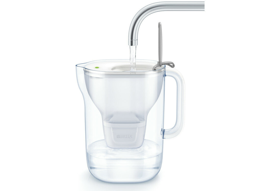Dzbanek filtrujący BRITA Style XL Szary wkład Maxtra+ Pure Performance wlew wody klapka silikon