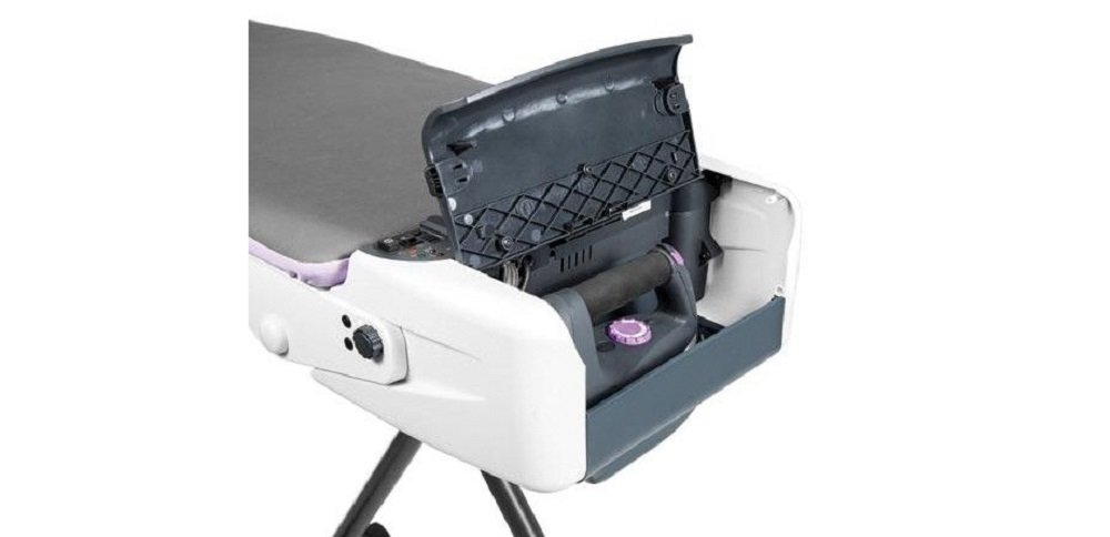 Stol-prasowalniczy-TEXI-Hestia-z-wytwornica-pary-Stopa-PTFE-do-zelazka wysokociśnieniowe żelazko