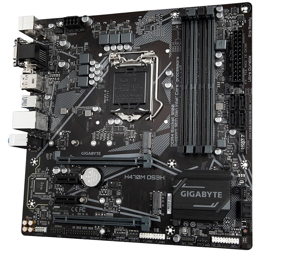 Płyta główna GIGABYTE H470M DS3H chłodzenie oprogramowanie Smart Fan 5 nowoczesny design