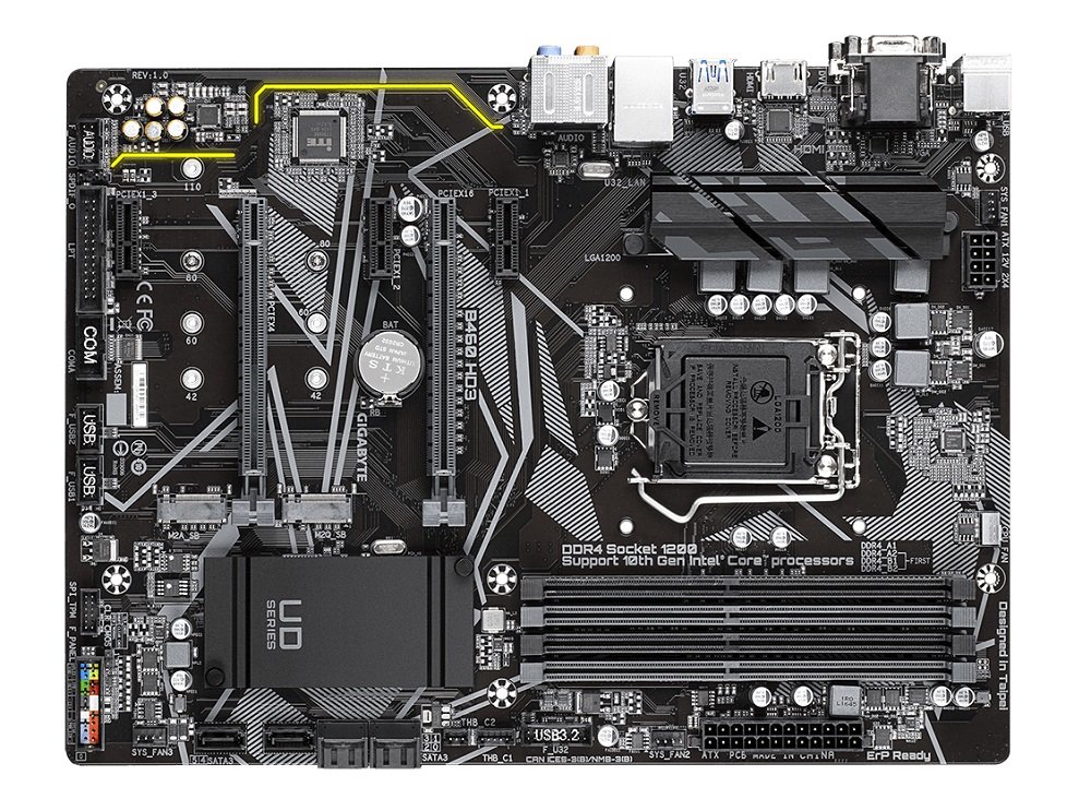 Płyta główna GIGABYTE B460 HD3 system chłodzenia smart fan 5 czysty dźwięk kodek Realtek ALC1200