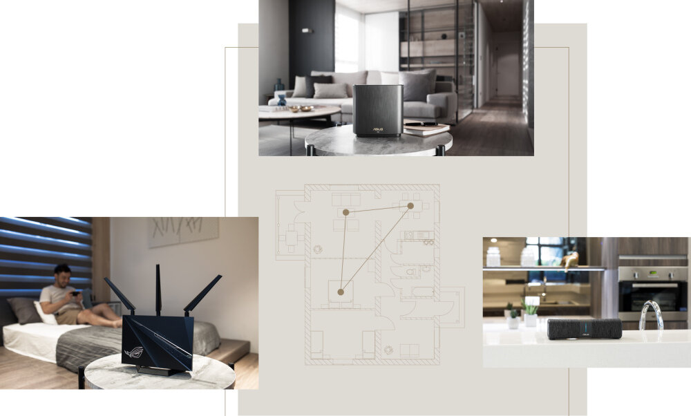 Router ASUS ZenWiFi CT8 2PK - AiMesh trzy pasma lacznosci