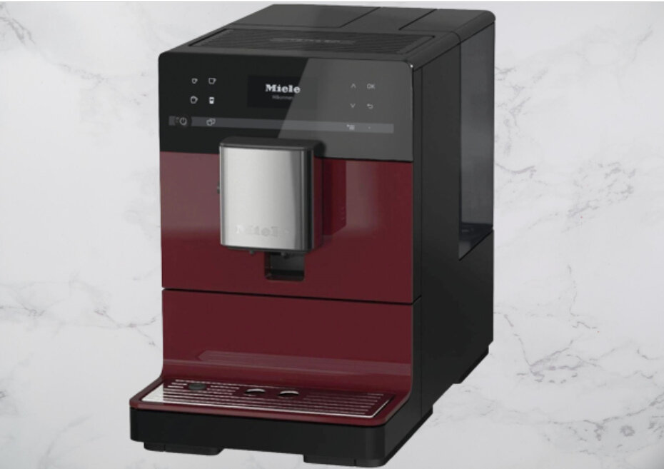 Ekspres MIELE CM 5310 Silence Czerwony programator twardosci wody odkamienianie informacje ustawienia uzytkowanie