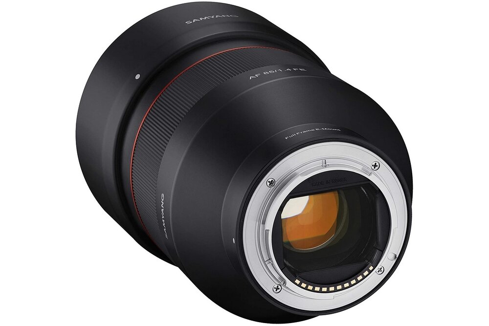 Obiektyw SAMYANG 85 mm f-1.4 Sony FE  optyka soczewki af autofocus przysłona ogniskowa bagnet montaż 