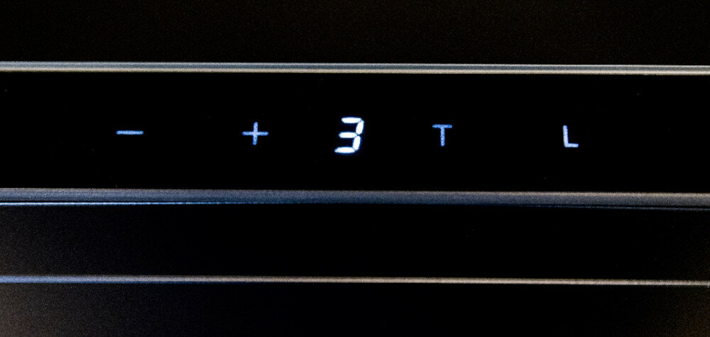 Okap VDB T-Look 90 Czarny sterowanie