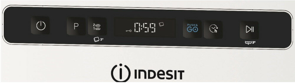 INDESIT DSFO 3T224A cyfrowy wyświetlacz najlepszy program zmywanie zmywarka brak soli nabłyszczacz