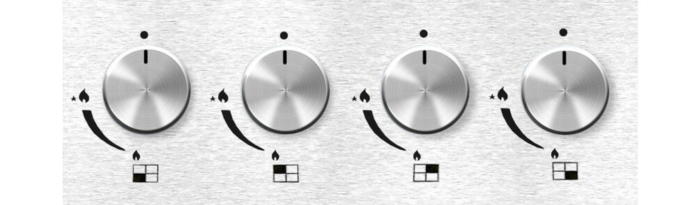 Płyta gazowa TCL AICA6042 wydajne palniki wydajność oszczędzasz