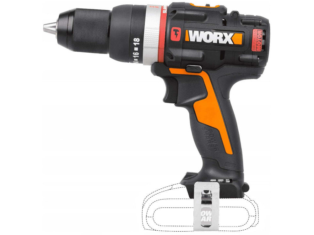 Wiertarko-wkrętarka WORX Power Share WXJCR.9 akumulator o napięciu 20 V technologia litowo-jonowa model bez akumulatora i ładowarki